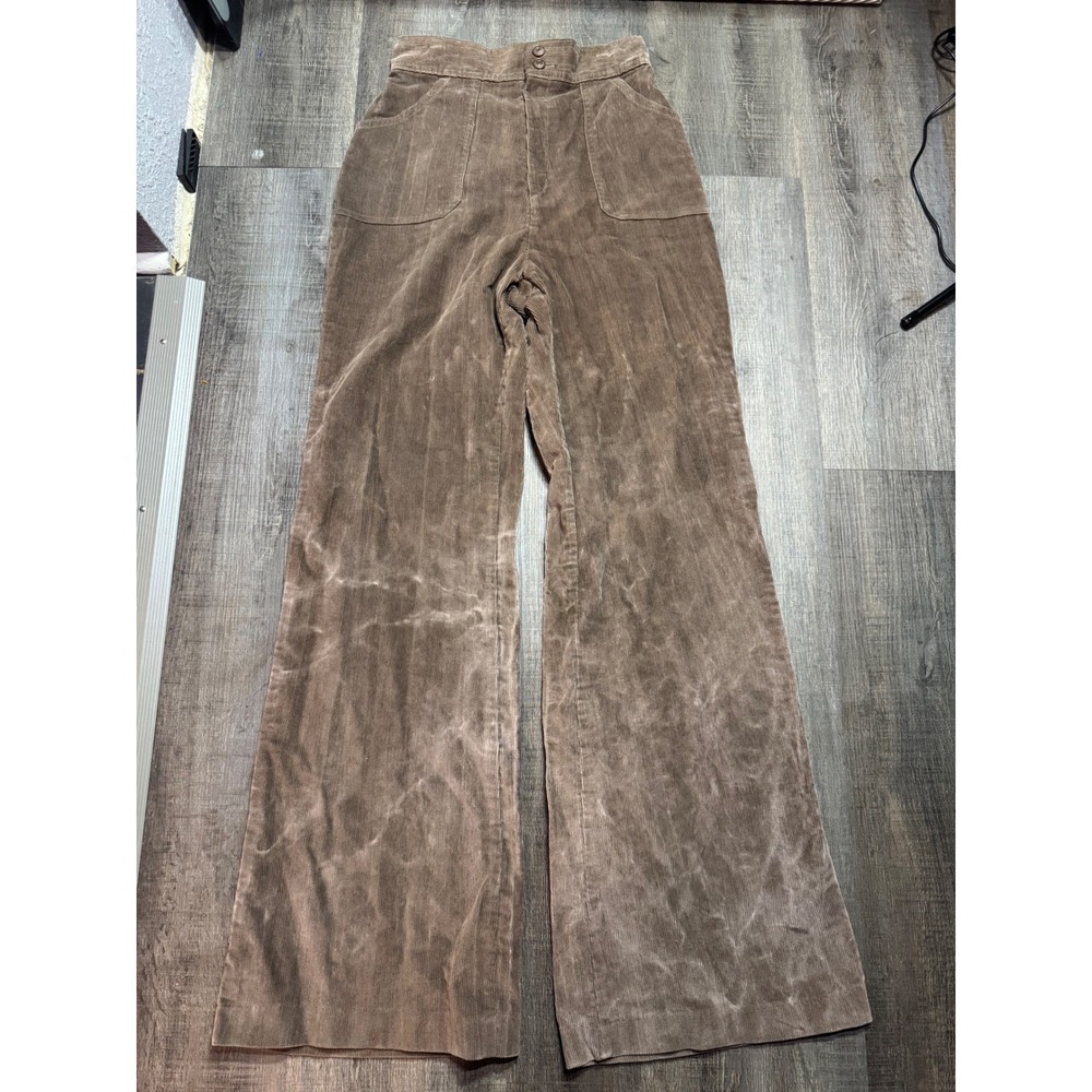 Vintage 1979 Levis 25115 Corduroy Flares Brown High Rise Wide Leg Pants Size 10